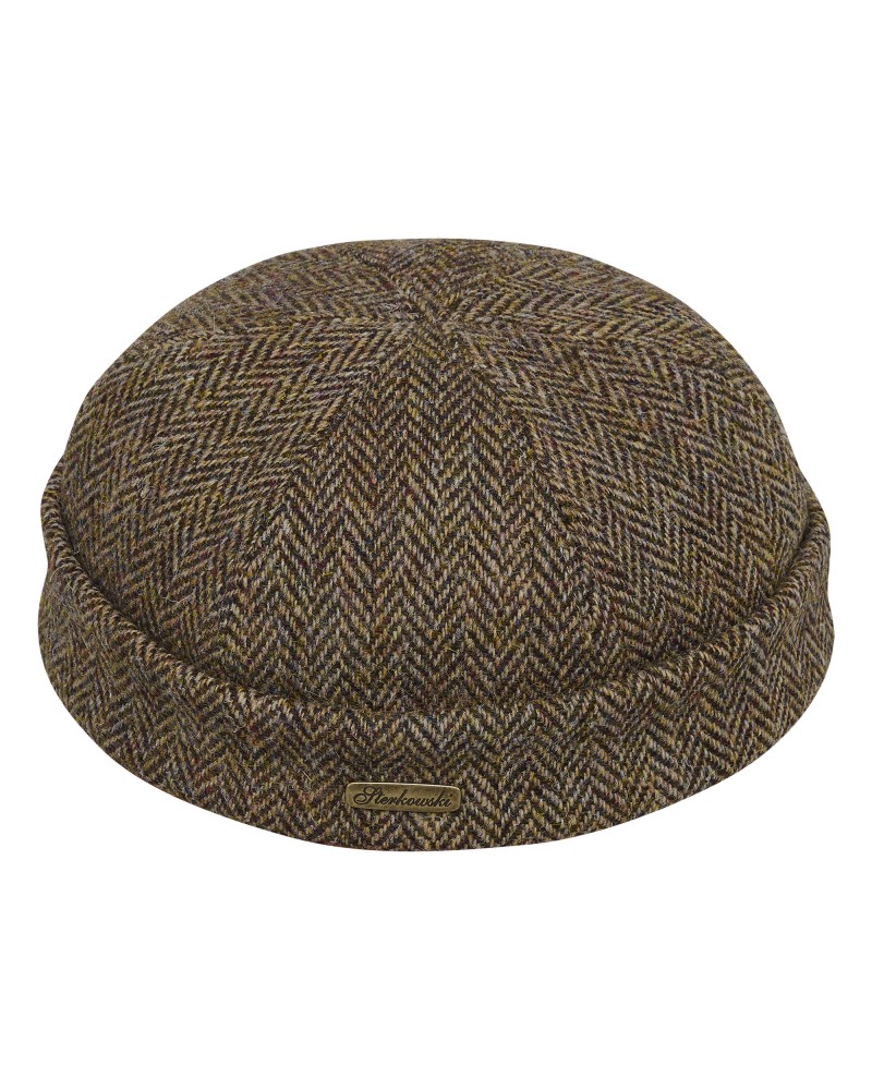 Docker comfortable beanie cap made of genuine Harris Tweed